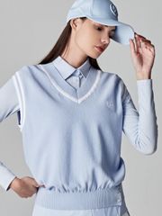 UTAA Symbol Sealing Classic Knit Vest : Women's Sky Blue