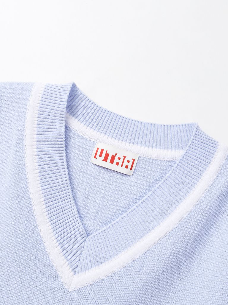 UTAA Symbol Sealing Classic Knit Vest : Women's Sky Blue