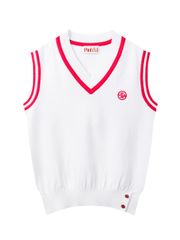 UTAA Symbol Sealing Classic Knit Vest : Women's White
