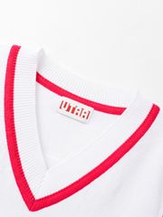 UTAA Symbol Sealing Classic Knit Vest : Women's White