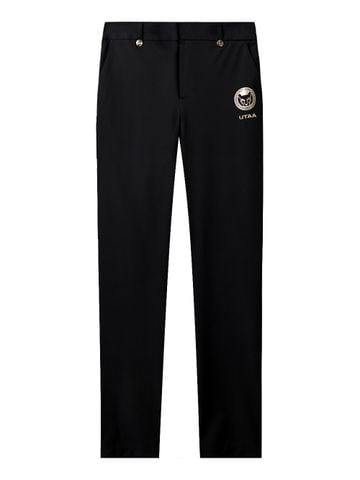 UTAA Marvel Crown Ring Panther Golden Switch Button Pants : Men's Black