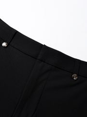 UTAA Marvel Crown Ring Panther Golden Switch Button Pants : Men's Black