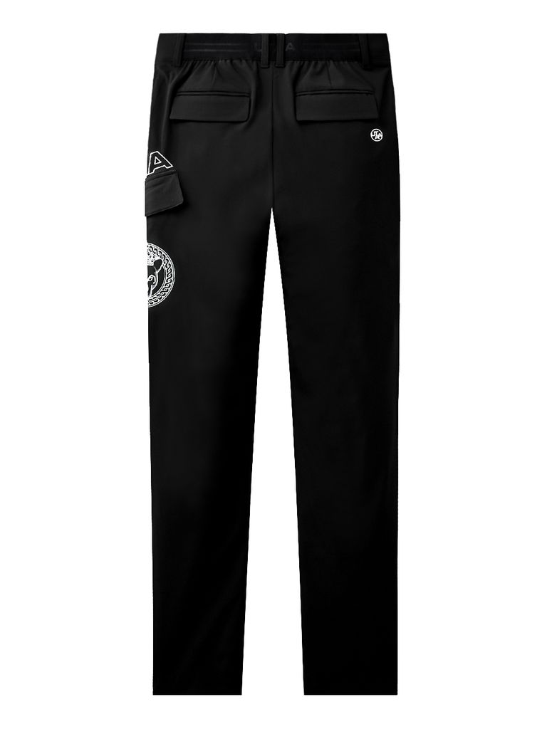 UTAA Ring Panther Oblique Side Pocket Pants : Men's Black