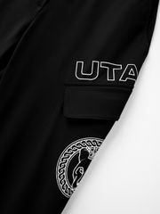 UTAA Ring Panther Oblique Side Pocket Pants : Men's Black