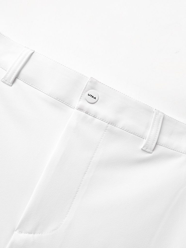 UTAA Ring Panther Oblique Side Pocket Pants : Men's White