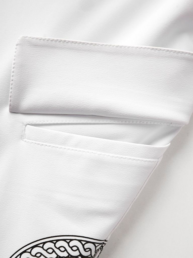 UTAA Ring Panther Oblique Side Pocket Pants : Men's White