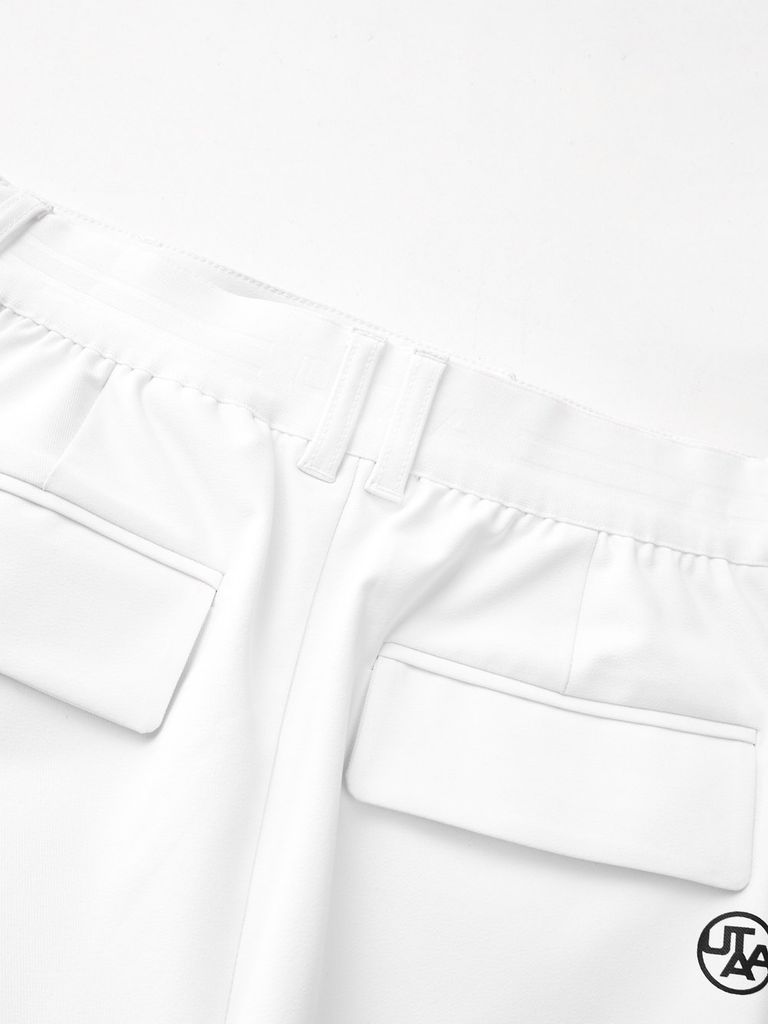 UTAA Ring Panther Oblique Side Pocket Pants : Men's White