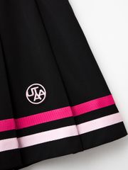 UTAA Dual Tape Mix Flare Skirt : Black