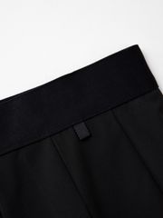 UTAA Dual Tape Mix Flare Skirt : Black