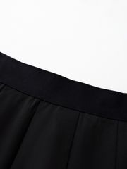 UTAA Dual Tape Mix Flare Skirt : Black