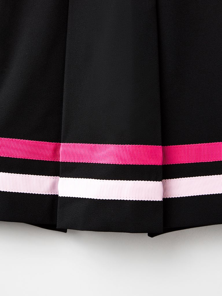 UTAA Dual Tape Mix Flare Skirt : Black