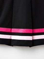 UTAA Dual Tape Mix Flare Skirt : Black
