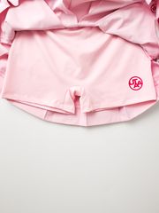 UTAA Dual Tape Mix Flare Skirt : Light Pink