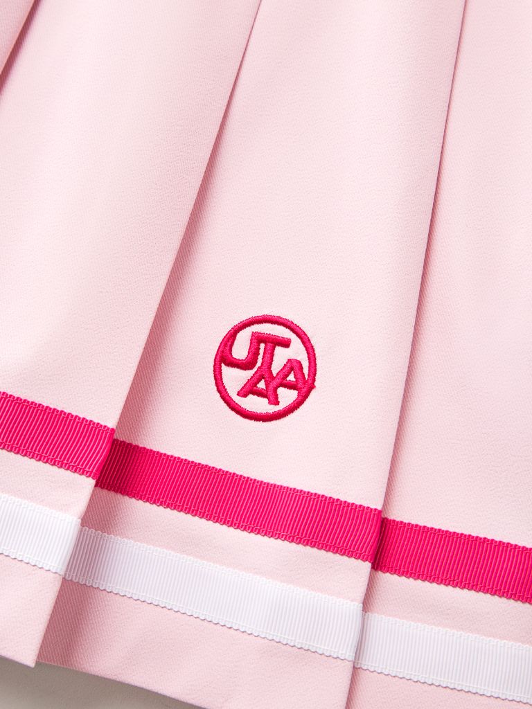 UTAA Dual Tape Mix Flare Skirt : Light Pink