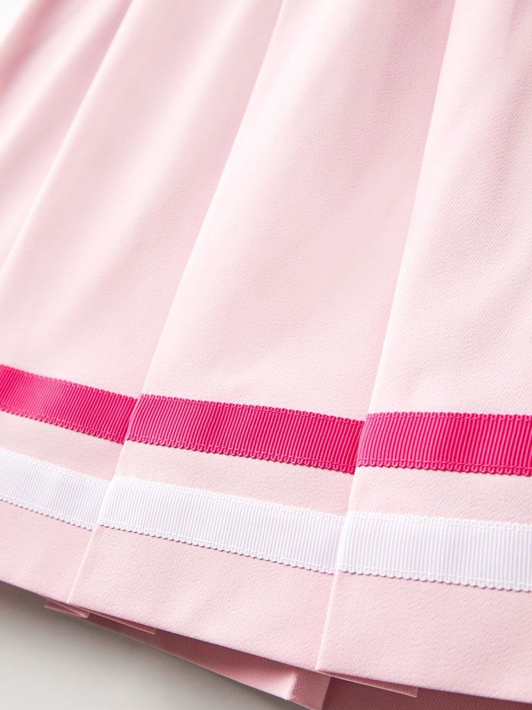 UTAA Dual Tape Mix Flare Skirt : Light Pink