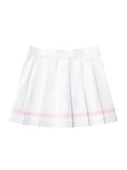 UTAA Dual Tape Mix Flare Skirt : White