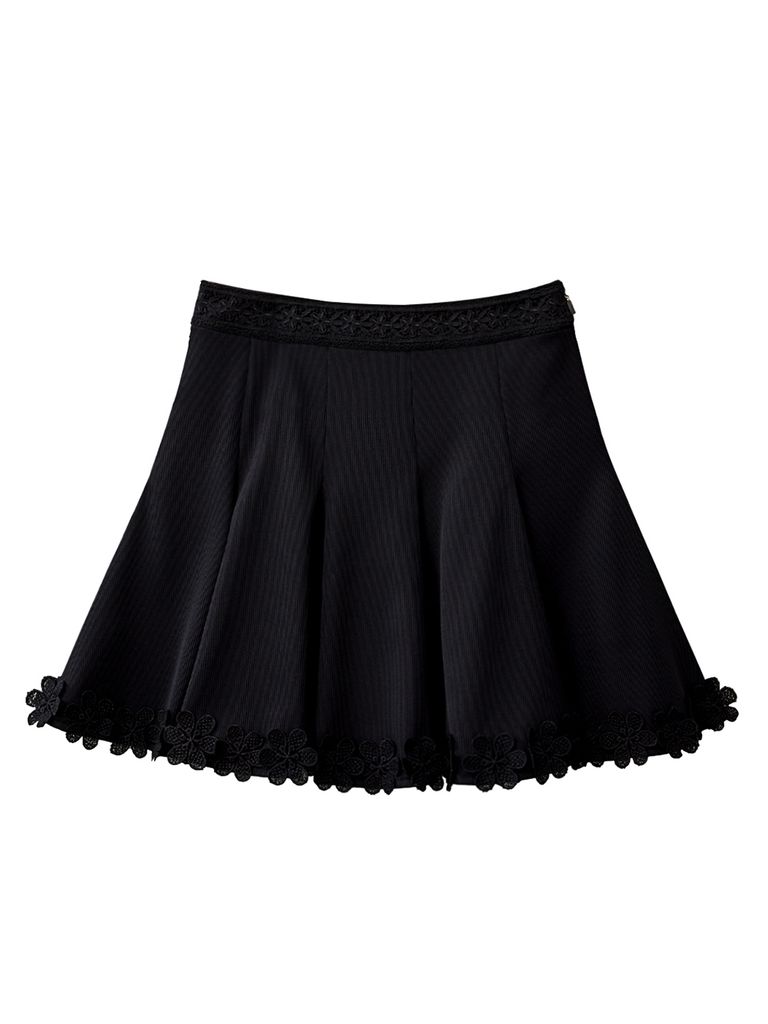 UTAA Blossom Prime Flare Skirt : Black