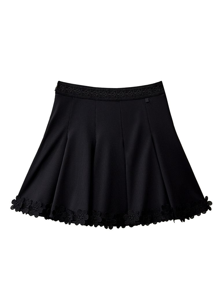 UTAA Blossom Prime Flare Skirt : Black