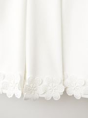 UTAA Blossom Prime Flare Skirt : White