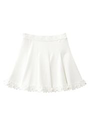UTAA Blossom Prime Flare Skirt : White