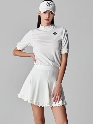 UTAA Blossom Prime Flare Skirt : White
