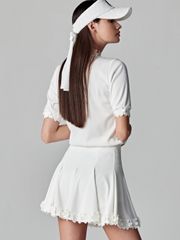 UTAA Blossom Prime Flare Skirt : White