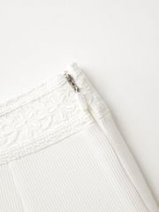 UTAA Blossom Prime Flare Skirt : White