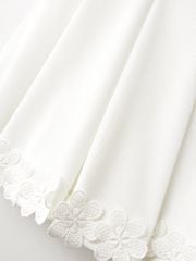 UTAA Blossom Prime Flare Skirt : White