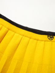 UTAA Amber Double Stripe Knit Flare Skirt : Yellow