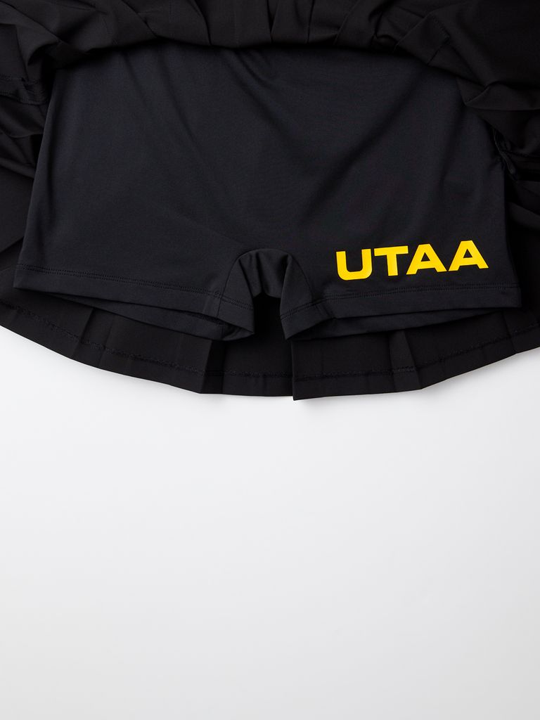 UTAA Helix String Pleats Skirt : Black