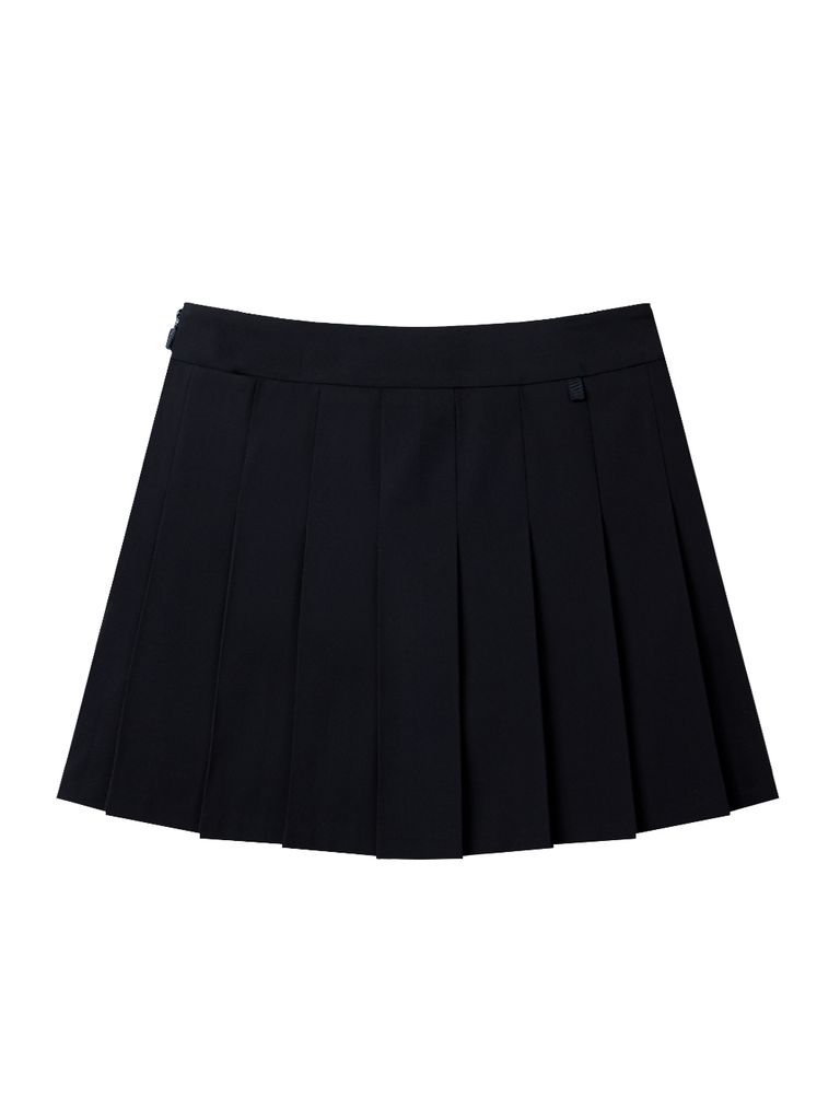 UTAA Helix String Pleats Skirt : Black
