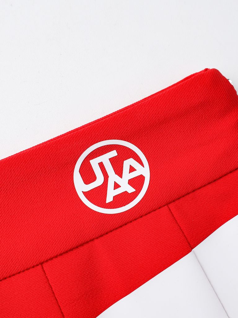 UTAA Mont Bulk Logo Pleats Skirt : Red