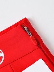 UTAA Mont Bulk Logo Pleats Skirt : Red