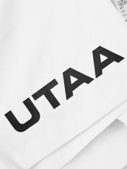 UTAA Golden Crown Ring Panther Angle Pleats Skirt : White