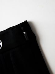 UTAA Triple Tiny Logo Flare Skirt : Black