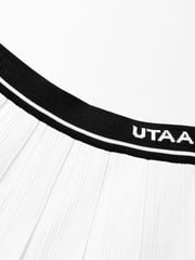 UTAA Dime Classic Knit Flare Skirt: White