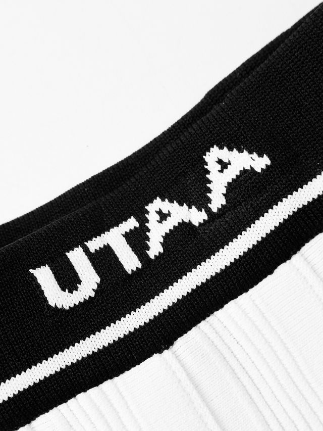 UTAA Dime Classic Knit Flare Skirt: White