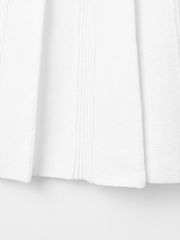 UTAA Dime Classic Knit Flare Skirt: White