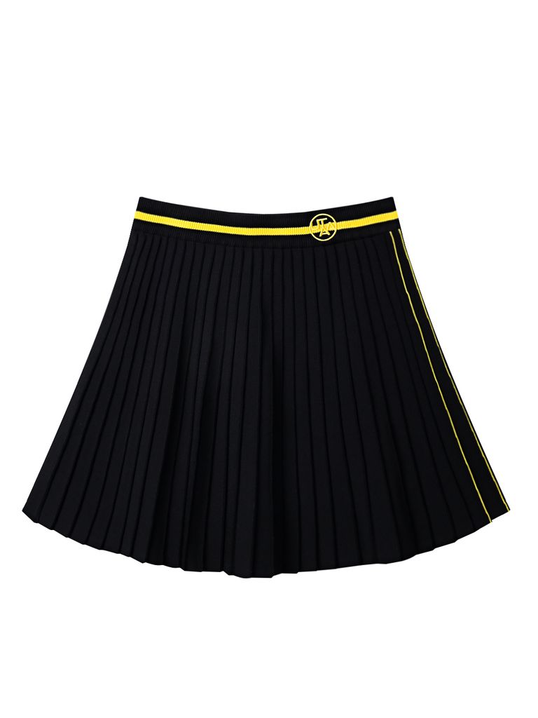UTAA Notion Flare Knit Skirt : Black