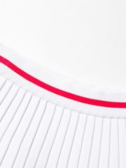 UTAA Notion Flare Knit Skirt : White