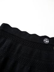 UTAA Twin ruffle Flare Skirt : Black