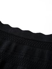 UTAA Twin ruffle Flare Skirt : Black