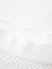 UTAA Twin ruffle Flare Skirt : White