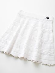 UTAA Twin ruffle Flare Skirt : White