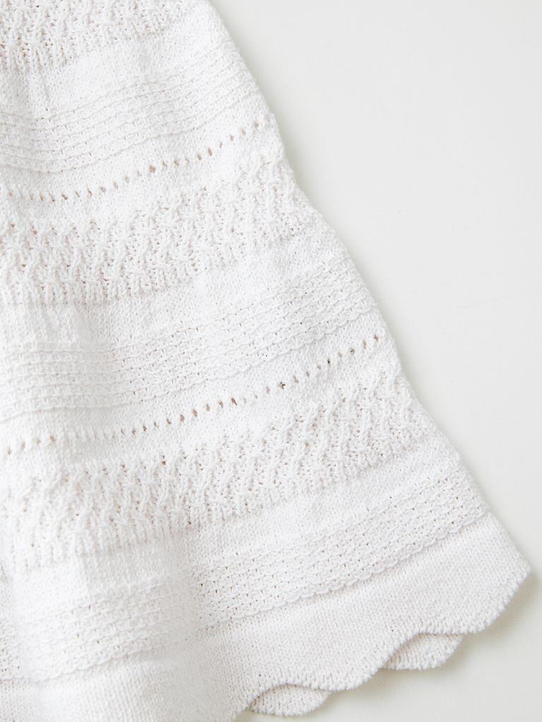 UTAA Twin ruffle Flare Skirt : White