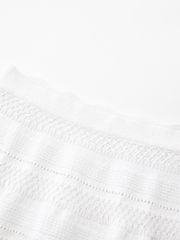 UTAA Twin ruffle Flare Skirt : White
