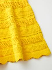UTAA Twin ruffle Flare Skirt : Yellow