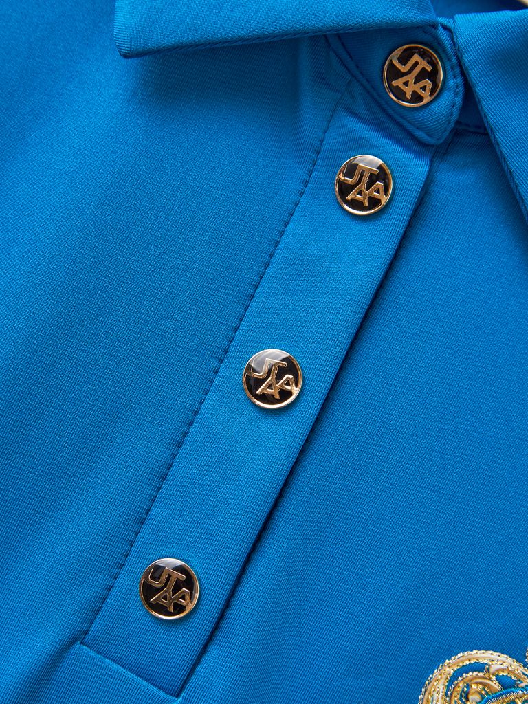 UTAA Grand Gold Crown Panther PK Sleeve : Women's Blue