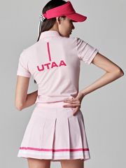 UTAA Dual Tape Mix Flare Skirt : Light Pink