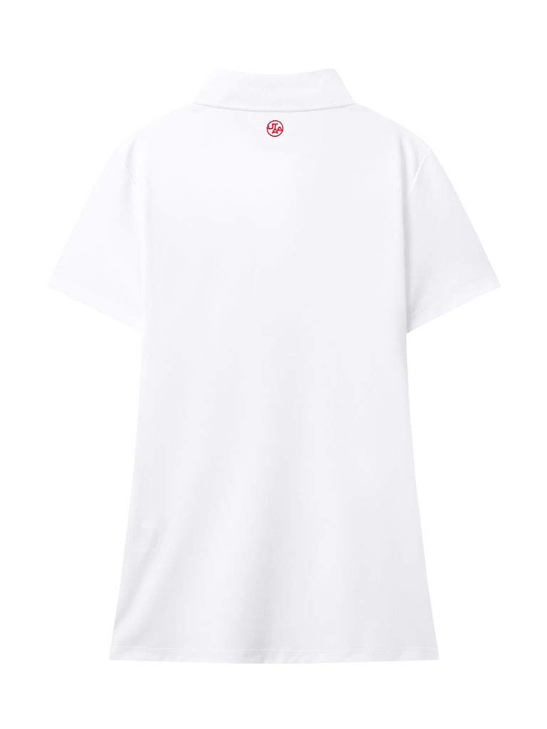 UTAA Plain Color Symbol PK T-shirt : Women's White